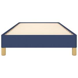 Cadru de pat, albastru, 100 x 200 cm, material textil, 5 image