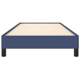 Cadru de pat, albastru, 90 x 200 cm, material textil, 5 image