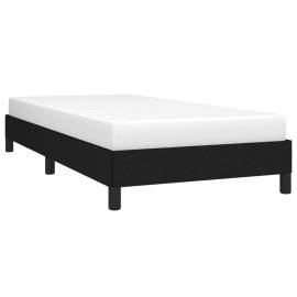 Cadru de pat, negru, 90x190 cm, material textil, 3 image