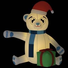 Ursuleț gonflabil de crăciun cu led, 240 cm, 2 image