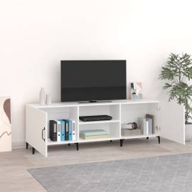 Comodă tv, alb, 150x30x50 cm, lemn compozit, 3 image