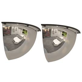 Oglinzi de trafic sfert de cupolă, 2 buc., Ø80 cm, acril, 2 image
