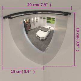 Oglinzi de trafic sfert de cupolă, 2 buc., Ø30 cm, acril, 8 image