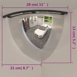 Oglinzi de trafic sfert de cupolă, 2 buc., Ø40 cm, acril, 8 image