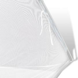 Cort camping, alb, 200x150x145 cm, fibră de sticlă, 3 image