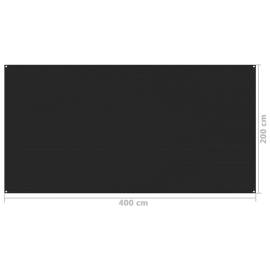 Covor pentru cort, negru, 200x400 cm, 4 image