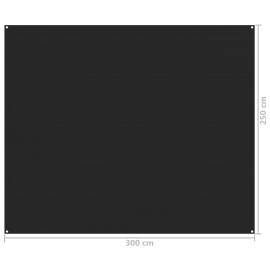 Covor pentru cort, negru, 250x300 cm, 4 image
