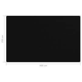 Covor pentru cort, negru, 250x400 cm, 4 image