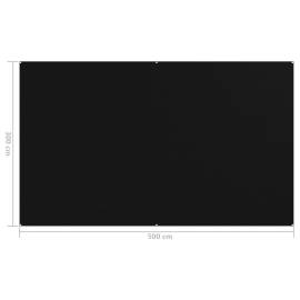 Covor pentru cort, negru, 300x500 cm, 4 image