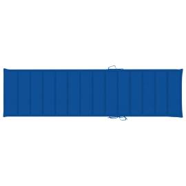 Pernă de șezlong, albastru regal, 200x50x3 cm, material textil, 2 image