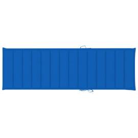 Pernă de șezlong, albastru regal, 200x60x3 cm, material textil, 2 image