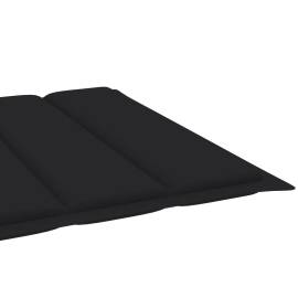 Pernă de șezlong, negru, 200x60x3 cm, material textil, 5 image