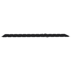 Pernă de șezlong, negru, 200x60x3 cm, material textil, 4 image