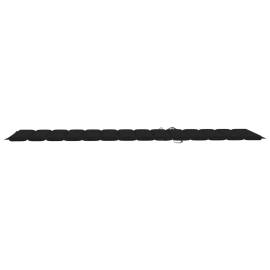 Pernă de șezlong, negru, 200x70x3 cm, material textil, 4 image