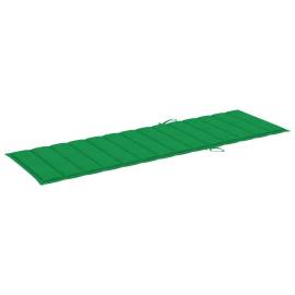 Pernă de șezlong, verde, 200x60x3 cm, material textil, 3 image
