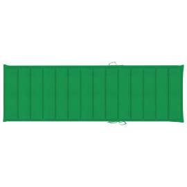 Pernă de șezlong, verde, 200x60x3 cm, material textil, 2 image
