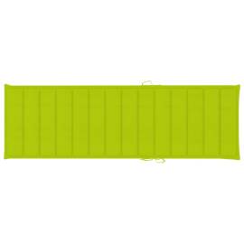 Pernă de șezlong, verde aprins, 200x70x3 cm, material textil, 3 image