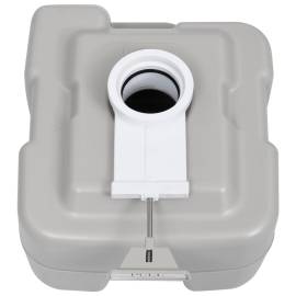 Toaletă portabilă pentru camping, gri, 20+10 l, 8 image