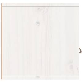 Dulap de perete, alb, 60x30x30 cm, lemn masiv de pin, 4 image