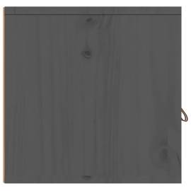 Dulap de perete, gri, 80x30x30 cm, lemn masiv de pin, 4 image