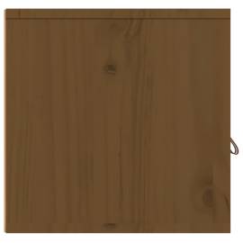 Dulap de perete, maro miere, 80x30x30 cm, lemn masiv de pin, 8 image