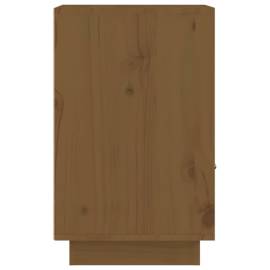 Noptiere, 2 buc, maro miere, 40x34x55 cm, lemn masiv de pin, 8 image