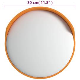 Oglindă trafic convexă exterior, portocaliu Ø30 cm policarbonat, 8 image