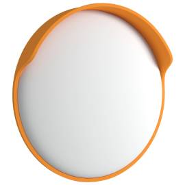 Oglindă trafic convexă exterior, portocaliu Ø30 cm policarbonat, 4 image