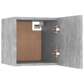 Set dulapuri tv, 6 piese, gri beton, lemn prelucrat, 9 image