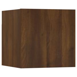 Set dulapuri tv, 6 piese, stejar maro, lemn prelucrat, 7 image