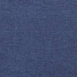 Tăblie de pat, albastru, 100x5x78/88 cm, textil, 7 image