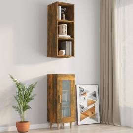 Dulap de perete, stejar fumuriu, 32,5x34,5x90 cm lemn prelucrat, 6 image