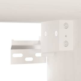 Dulapuri de perete 2 buc., alb, 80x30x30 cm, lemn masiv de pin, 11 image