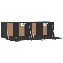 Dulapuri de perete, 2 buc., negru, 80x35x36,5 cm, lemn compozit, 5 image