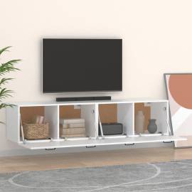 Dulapuri tv de perete, 2 buc., alb, 60x36,5x35 cm lemn compozit, 3 image