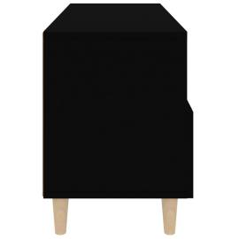 Comodă tv, negru, 80x36x50 cm, lemn compozit, 8 image