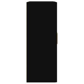 Dulap de perete, negru, 69,5x32,5x90 cm, lemn prelucrat, 7 image