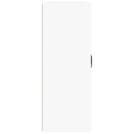 Dulap de perete suspendat, alb, 69,5x32,5x90 cm, 6 image