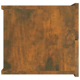 Noptiere, 2 buc., stejar fumuriu, 40x30x30 cm, lemn prelucrat, 7 image