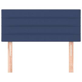 Tăblie de pat, albastru, 80x5x78/88 cm, textil, 3 image