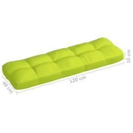 Pernă canapea de grădină, verde aprins, 120x40x12 cm, textil, 5 image