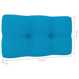 Pernă canapea din paleți, albastru, 70 x 40 x 12 cm, 4 image