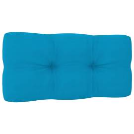Pernă canapea din paleți, albastru, 80 x 40 x 12 cm