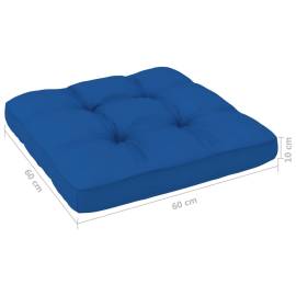 Pernă canapea din paleți, albastru regal, 60x60x12cm, 4 image