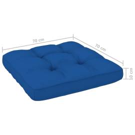 Pernă canapea din paleți, albastru regal, 70x70x12 cm, 5 image