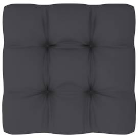 Pernă canapea din paleți, antracit, 70x70x12 cm