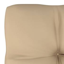 Pernă canapea din paleți, bej, 50x50x12 cm, 3 image