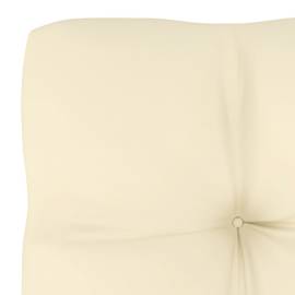 Pernă canapea din paleți, crem, 70x70x12 cm, 4 image