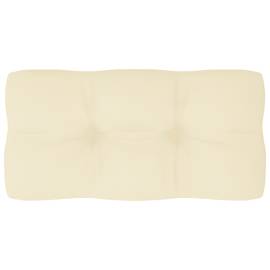 Pernă canapea din paleți, crem, 80 x 40 x 12 cm