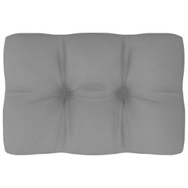Pernă canapea din paleți, gri, 60 x 40 x 12 cm